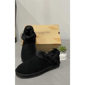 Koolaburra by UGG Women's Advay Slip-On Cozy Flats - Black 7M